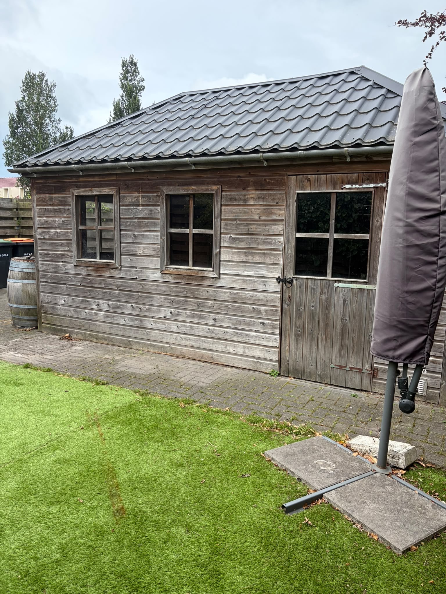 Berging in de tuin